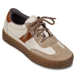 TW-448 (цв.2-бежевый) Полуботинки спортивные (текстиль)