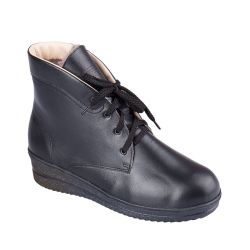 DTD-602 (цв.6-черный, 36) Ботинки (станд.задн., натур.мех, съемн.стелька)