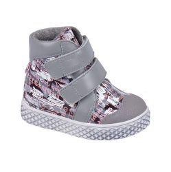 TW-416 (цв.3-серо-розовый) Ботинки (утепленные)