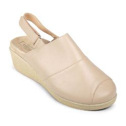 DTD-201 (цв.БЖ-бежевый) Туфли летние открытые (ремень сзади на велкро)