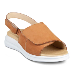 DTD-253 (цв.9-охра) Туфли летние открытые (пят.ремень. На велкро)