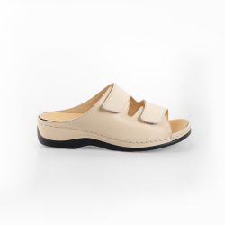 DTD-001 (цв.1-бежевый) Туфли летние открытые (2 ремня на велкро)