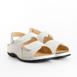 DTD-005 (цв.1-белый) Туфли летние открытые (Ремень на велкро)