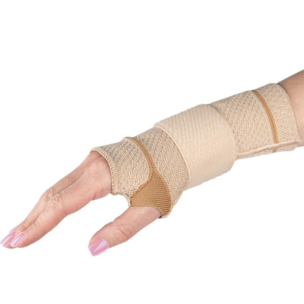 Бандаж компрессионный на лучезапястный сустав со съемной стяжкой (левый) Т-8381С/3(L) Evolution Silver (Т.36.81С) 